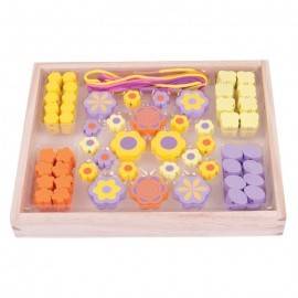 SET CU MĂRGELE DIN LEMN PENTRU ÎNȘIRAT - FLORICELE