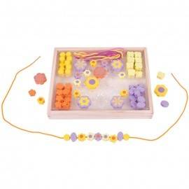 SET CU MĂRGELE DIN LEMN PENTRU ÎNȘIRAT - FLORICELE