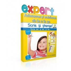 SCRIE ȘI ȘTERGE EXPERT MATEMATICĂ - ADUNAREA ȘI SCĂDEREA DE LA 0 LA 30