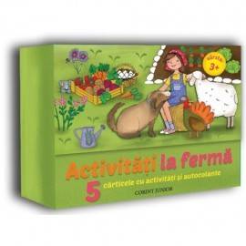 ACTIVITĂȚI LA FERMĂ, 5 CĂRTICELE CU ACTIVITĂȚI ȘI AUTOCOLANTE