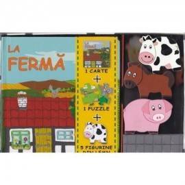 LA FERMĂ - SET CU PUZZLE, CARTE ȘI FIGURINE