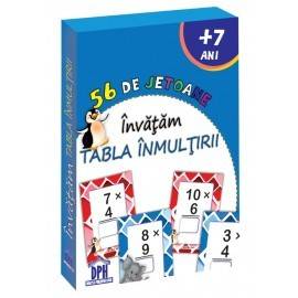 ÎNVĂȚĂM TABLA ÎNMULȚIRII - 56 DE JETOANE