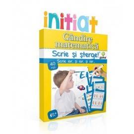 SCRIE ȘI ȘTERGE INIȚIAT - GÂNDIRE MATEMATICĂ - 5-6 ANI