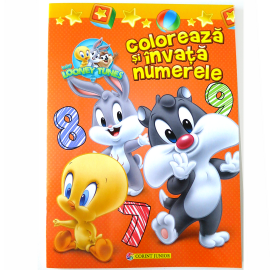 COLOREAZĂ ȘI ÎNVAȚĂ NUMERELE - BABY LOONEY TUNES