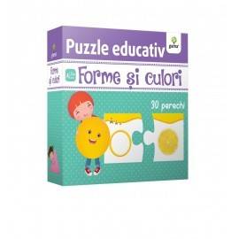 PUZZLE EDUCATIV - FORME ȘI CULORI