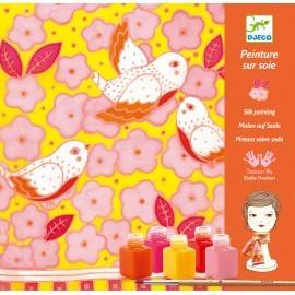 PICTURĂ PE MĂTASE - EȘARFA VRĂBII