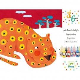 PICTURĂ CU DEGETELE - ANIMALE - Djeco, Franţa