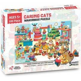 PUZZLE CU SURPRIZE - PISICUȚELE AMABILE - MAKERMAX