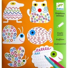 PLANSE DESEN GRAFISM ANIMALE