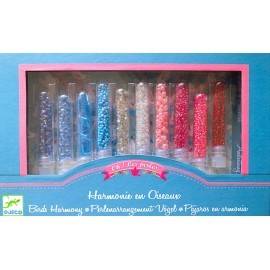 SET CONFECTIONAT BIJUTERII, MARGELE SCLIPICI ALBASTRE