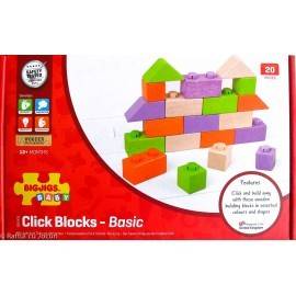 CUBURI DIN LEMN - SET CU 20 DE BUCĂȚI